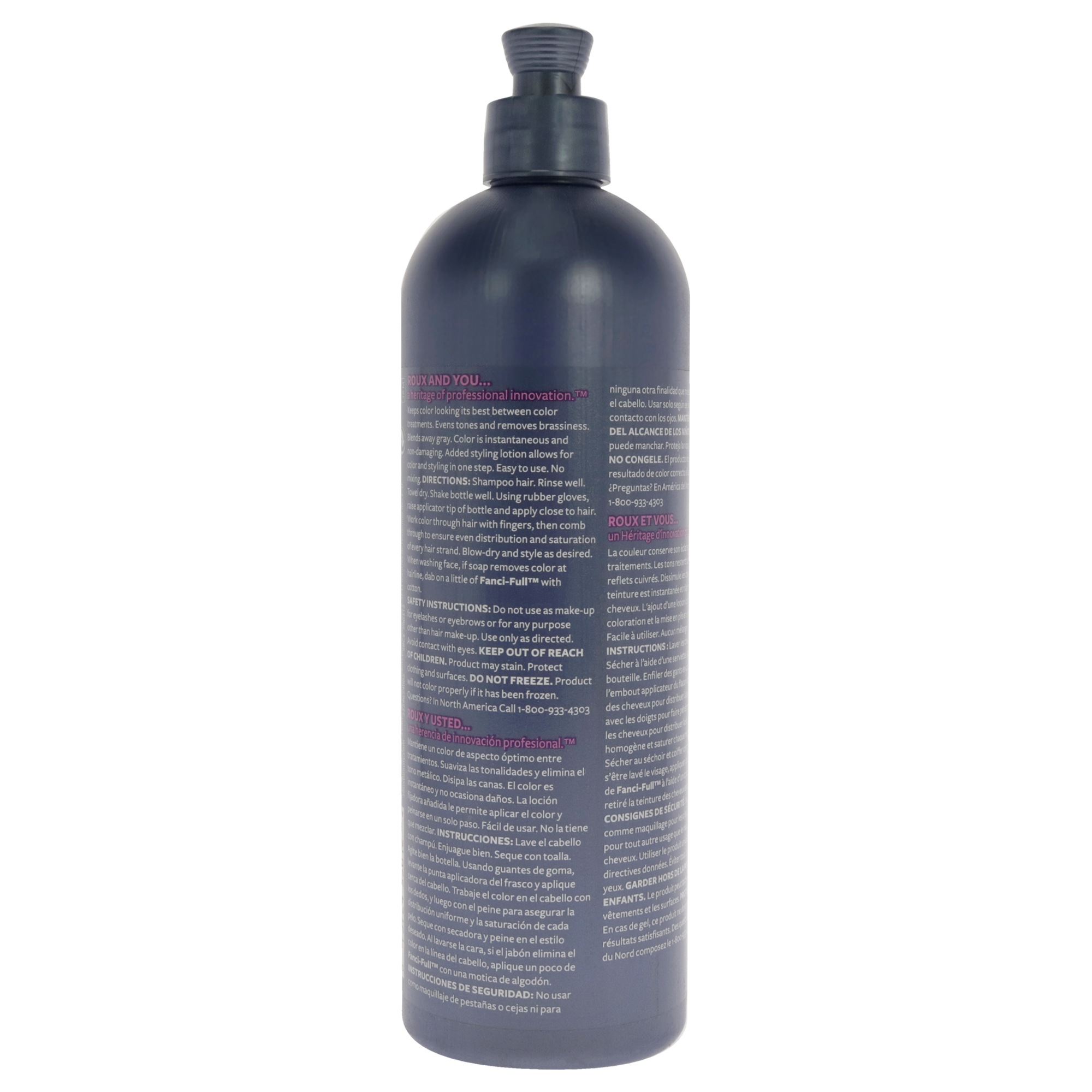 Roux Fanci-Full Temporary Haircolor Rinse, Black Rage 15.2 oz - Walmart.com