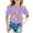 Purple, variant on Girls Tshirts 10-12 Girls Fashion Casual Letter Round Neck Short Sleeved T Shirt Top2 Pink Size 8-9 Years