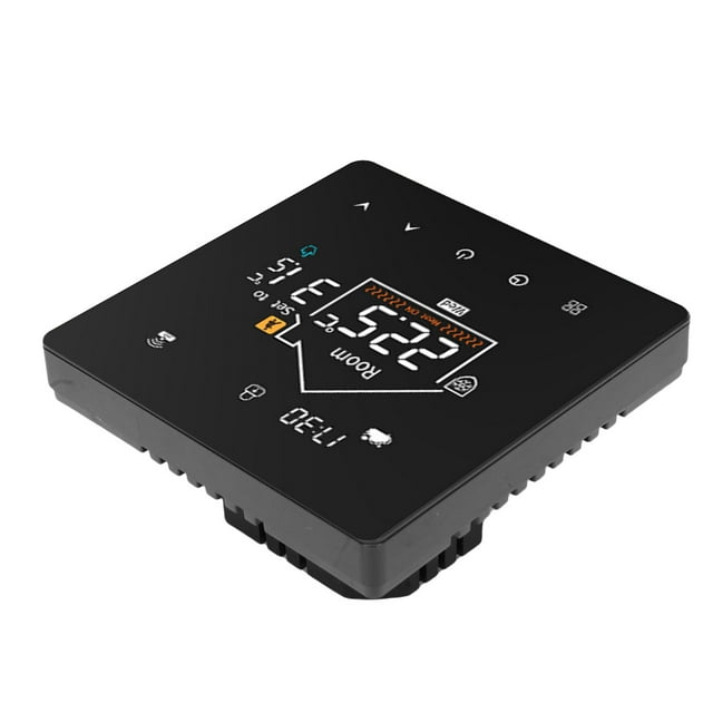 Thermostat, Mémoire de Données de Note IP20 Couleur HD Écran Tactile Contrôleur de Température pour Hôtel Modèle Régulier, Modèle de Fidélité Sans Fil Support pour Contrôle Vocal Tuya
