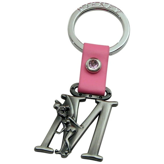 Tinker Bell Letter M Pewter Key Chain