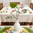 thumbnail image 5 of POLISE Spaces Easter Bunny Egg Floral Picks 13 Inch, Artificial Spring Stems with Leaves and Egg Decorations in Green Pink Purple, Decorative Branches for Vase Arrangements Holiday Home Decor, 5 of 6