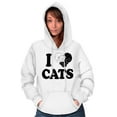 thumbnail image 4 of I Love Cats Cute 2 Kitties Yin Yang Hoodie Sweatshirt Women Brisco Brands X, 4 of 6