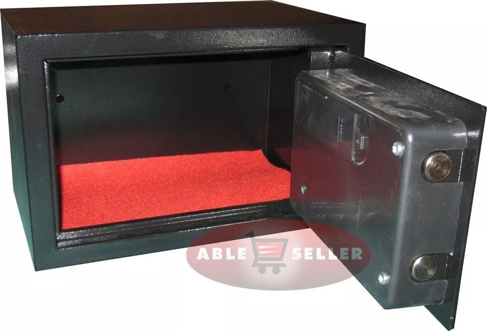 NEW DIGITAL ELECTRONIC SAFE SECURITY BOX WALL JEWELRY GUN CASH BLACK MEDIUM SZE