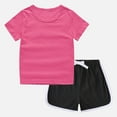 thumbnail image 5 of Toddler Girls Cute Flower 2Pcs Summer Outfits Set – Short Sleeve T-Shirt and Pants (Gift Idea) Summer 2Pcs Gift Outfits Set Girls' Clothing Set Girls Summer Set 1-10 Years,12-18 Months, 5 of 9