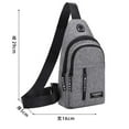 thumbnail image 2 of WIZUTIZ Sling Bag for Men Casual Chest Bag for Men Small Crossbody Bags with Adjustable Shoulder Strap Shoulder Bags Gym Bags for Men Solid Bags Water Resistant With Inner Pocket Bag Black, 2 of 2