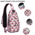 thumbnail image 2 of Crossbody Sling Backpack for Women Men Cute Cherry Pattern Shoulder Sling Crossbody Casual Chest Bag for Travel Sports Running Hiking, 2 of 6
