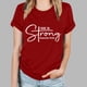 thumbnail image 1 of Fiudx Liquidación de Ahorros de Verano Tops con Estampado de Moda para Mujer, Blusa de Manga Corta con Cuello Redondo, Camisetas, 1 of 4