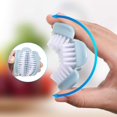 thumbnail image 4 of 3 Pieces Flexible Fruit and Vegetable Cleaning Brush Veggie Tough Scrubber Nylon Bristle Brush for Washing Carrot Blue, 4 of 7