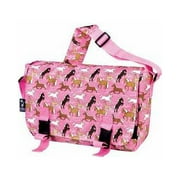 Wildkin Horses in Pink 15 Inch x 10 Inch Messenger Bag