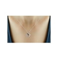 thumbnail image 4 of JewelersClub Black Diamond Accent Sterling Silver Heart Pendant, 18", 4 of 4