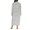 thumbnail image 4 of Flannel Nightgowns for Women Plus Size Zipper Front Bathrobe Winter Warm Nightdress Women's Nightgowns and Sleepshirts Fuzzy Fleece Pajamas with Pockets, 4 of 5