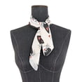 thumbnail image 3 of Square Scarf Headscarf Shawl Printed Scarf 23.62×23.62 Inches Fashionable Decorative Scarf Black Cat Face, 3 of 6