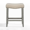 thumbnail image 2 of WestinTrends 24 inch Counter Stool for Island, Kitchen Dining, Bar, with Solidwood Leg, Beige, 2 of 6