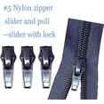 thumbnail image 5 of Zipper Repair Kit #5 Sliders With Pull 12 Pcs, Zipper Stops, Replacement Zipper Head Bottom Stop And Top Stop, Fix Zipper On For Repairing Coats,jacke, 5 of 5