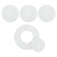 thumbnail image 1 of Cubiertas de pared de tubería Uxcell 4 piezas 51 mm/2" ID redondas removibles con tapa de orificio redondo, blancas, 1 of 5