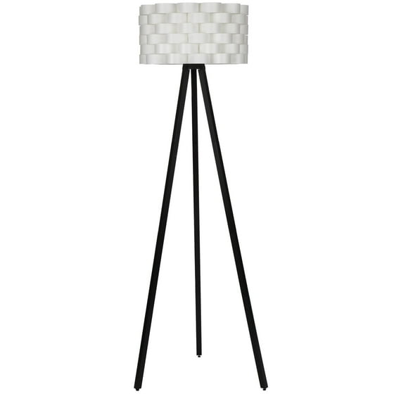 Brightech Bijou Tripod Floor Lamp Contemporary Design For Modern Living Rooms Soft Ambient Lighting Made With Natural Wood