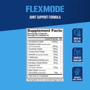 ملحق دعم مفصل عالي الامتصاص للتغذية - مكمل مفصل FlexMode مع فيتامينات المفاصل المتقدمة بما في ذلك الجلوكوزامين شوندروتن MSM Boswellia وحمض الهيالورونيك - 30 حصة