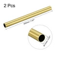 thumbnail image 2 of Uxcell 17mm OD 1mm Wall Thickness 200mm Length Brass Round Tube 2 Pack, 2 of 5