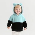 thumbnail image 6 of LIUJUNSHOP Girls Boys Fleece Hooded Jacket Unisex Toddler Sweatshirt Bear Ear Zip Up Sweater Outwear Hoodie Sky Blue 6-7 Years, 6 of 7