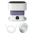 thumbnail image 3 of Comapct Mini Washing Machine Easy to Operate Folding for Drom Camping Hotel 60W Violet, 3 of 9