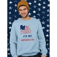 thumbnail image 2 of 4Th July Crayon Flag Sweatshirt Men -Image by Shutterstock, Male 3X-Large, 2 of 4