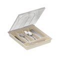 thumbnail image 1 of RONSHIN Utensil Holder For Countertop With Lid, Utensil Drawer Organizer For Kitchen Countertop With 5 Compartments, Flatware And Cutlery Covered Storage Box, 1 of 7