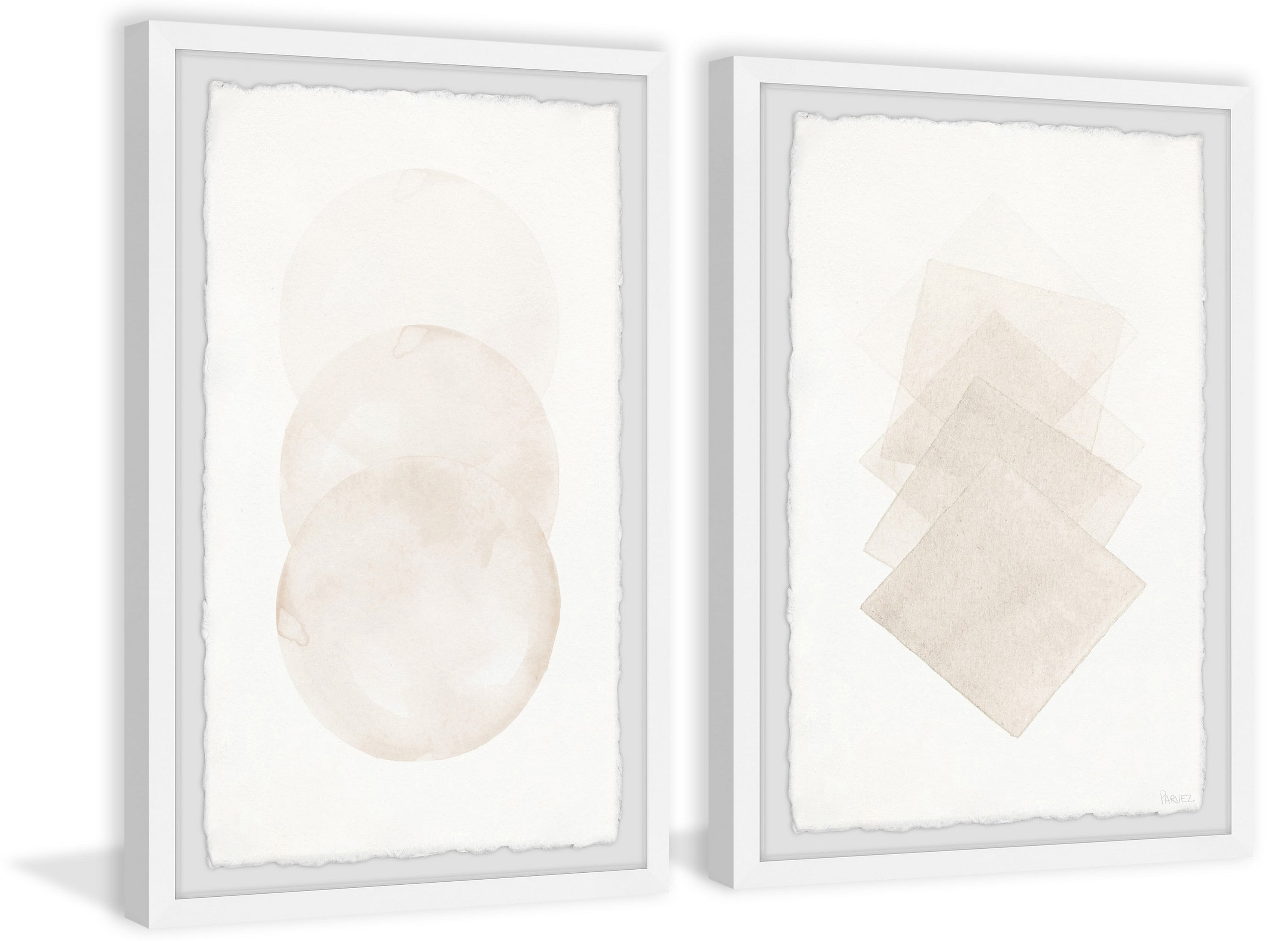 Parvez Taj Fading Creams Diptych