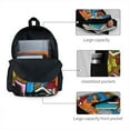 thumbnail image 3 of Lsque Scooby-Doo Pattern Adult Backpack – Durable & Lightweight PU Canvas Storage Bag , 15” Laptop Compartment, and Multiple Pockets, 3 of 7
