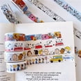 thumbnail image 4 of 5M Nueva Serie Snoopy Charlie Brown Pegatinas de Cinta de Papel de Dibujos Animados Kawaii 7 Estilos Material de Decoración de Cuentas de Mano para Regalos de Niñas, 4 of 5