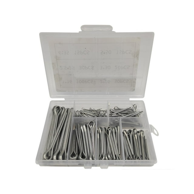 Efficient 230Pcs Hairpin Pin Collection Stainless Steel Cotter Pins for Securing Bolts In Cars Trucks And More
