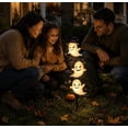 thumbnail image 5 of Halloween Decorations Outdoor Solar Pumpkin Ghost Garden Stake Lights, LED Ghost Yard Stake Lights, Solar Halloween Lights Waterproof for Outside Patio Yard Pathway Grave Lawn Porch Party Decor, 5 of 7