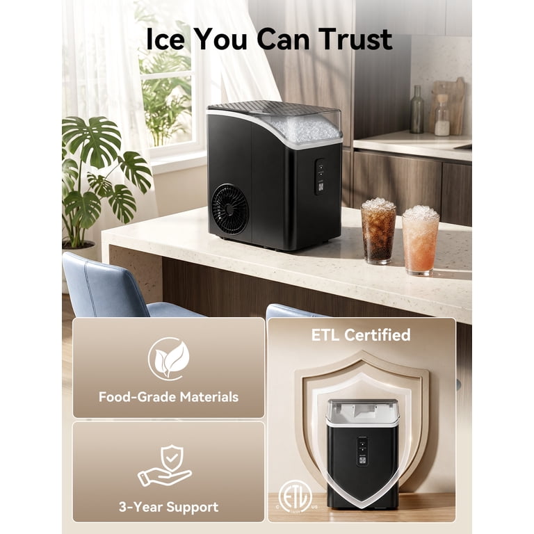 Goosiay Slim Countertop Nugget Ice Maker, 33 lbs Per Day photo 5