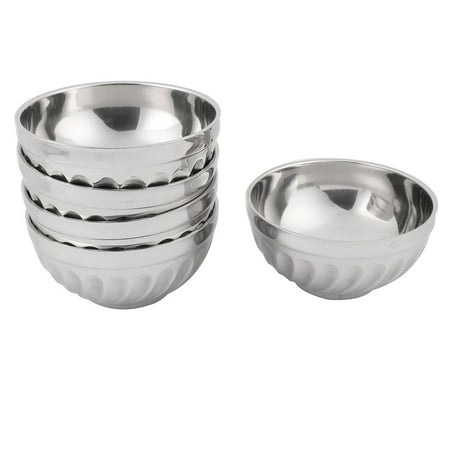 - Unique BargainsHome Kitchen Metal Round Shaped Dishware Mixing Soup Bowl 5 Inch Dia 5pcs