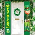 thumbnail image 5 of XEOVHV St Patricks Day Porch Sign Green Welcome Door Banners, Garage Banner, Hanging St Patricks Day Decorations Outdoor Indoor Decor Wall Front Door Yard Signs, 5 of 7
