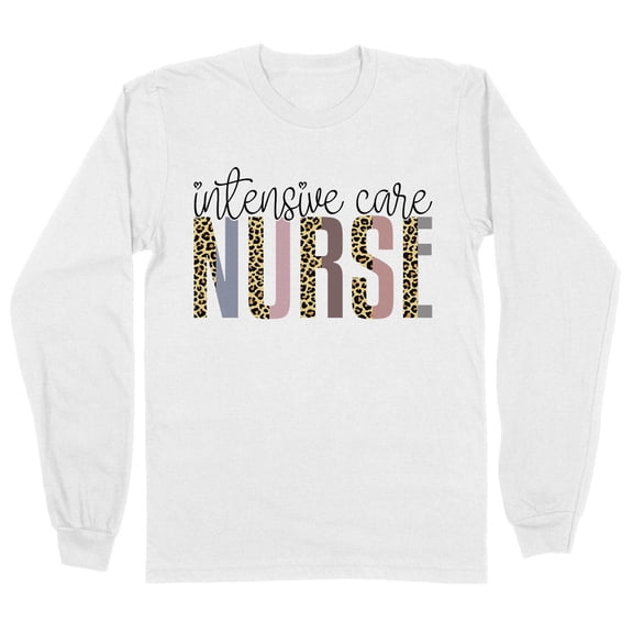 Intensive Care Nurse Long Sleeve Shirt Unisex Large White