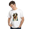 thumbnail image 3 of Patriotic Miniature American Shepherd Stained Glass Portrait American Flag Shirt T-shirt Unisex Merch MAS Dog Lover Gifts - 01010, 3 of 6