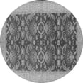 thumbnail image 1 of Ahgly Company Indoor Round Oriental Gray Traditional Area Rugs, 4' Round, 1 of 4