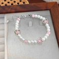 thumbnail image 6 of FENOHREFE Elegant Bracelet with Delicate Heart Flower Wrist Jewelry Bracelets Adjustable Length for Casual Party Occasion, 6 of 7