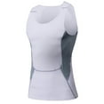 thumbnail image 2 of Savings Compression Shirts for Men Slimming Shirt Body Shaper Vest U Neck Sleeveless Shirts Quick Dry Athletic Stretch Tunics Tees Light Breathable Beach Camisole Workout Running Gym Camis, 2 of 4