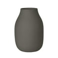 thumbnail image 1 of Blomus 66206 6 x 4 in. Colora Porcelain Vase, Steel Grey, 1 of 1