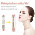 thumbnail image 4 of Makeup Brushes Multifunctional 5 IN 1 Makeup Brushes including powder brush,eyeshadow brush, lip brush,eyebrow brush and foundation brush, 4 of 9