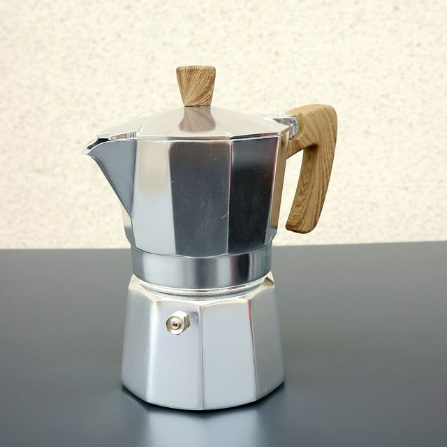 Cafetera de estilo europeo engrosada, olla octogonal, cafetera hecha a mano, cafetera moka, olla de extracción en frío, herramientas para preparar café