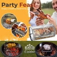 Stainless Steel Rotating Grill 2025 New Chicken Wing Basket Automatic Wind up 360 Rotisserie BBQ