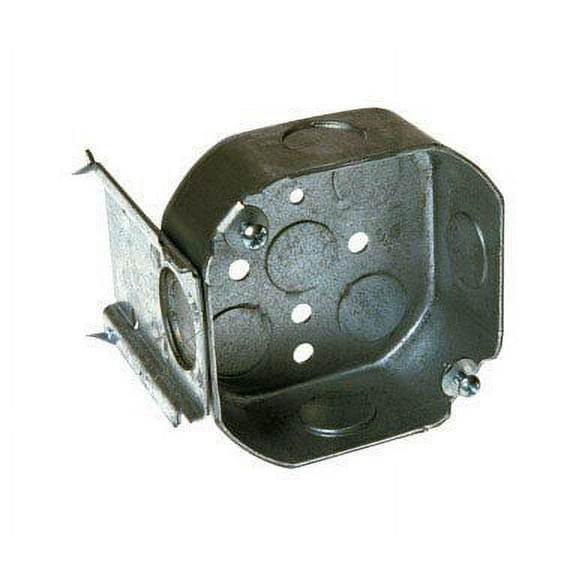 Raco Octagon Box 15.5 Cu In J 4 Side Knockouts 1/2 " Steel Bulk