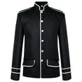 thumbnail image 1 of Blazer Chaquetas para hombres Abrigos Abrigos Casual Sólido Festival Manga larga Cuello alto Steampunk Gótico Odeerbi  ODB-5, 1 of 7