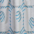 thumbnail image 4 of Designart '3D Blue and White Pattern III' Mid-Century Modern Curtain Panel, 4 of 5