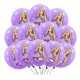 thumbnail image 3 of Globos de látex de princesa rosa de 12 pulgadas para Barbie, 12 o 24 unidades, para decoración de fiestas de cumpleaños, juguetes para niños, suministros para fiestas de baby shower, 3 of 5
