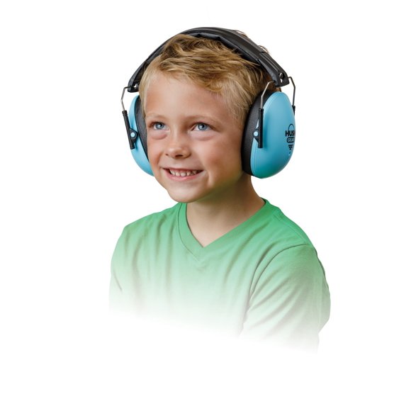Hush Gear Noise Cancelling Headphones for Kids Ear Protection Earmuffs - 28.6dB Noise Reduction for Toddler Ear Protection - Adjustable, Padded, Comfortable Fit Earmuffs for Kids, Blue