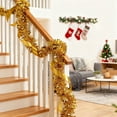thumbnail image 4 of 16.4 Feet Christmas Tinsel Garlands, Glittering Hanging Metallic Twist Garland Ornaments for Halloween Christmas Tree Party Supplies Indoor and Outdoor Decoration,Gold, 4 of 7