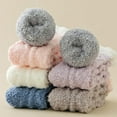 thumbnail image 7 of 6 pairs Fuzzy Socks Soft Cozy Fluffy Slipper Winter Warm Plush Socks Christmas Stocking Stuffers Gifts for Women, 7 of 7